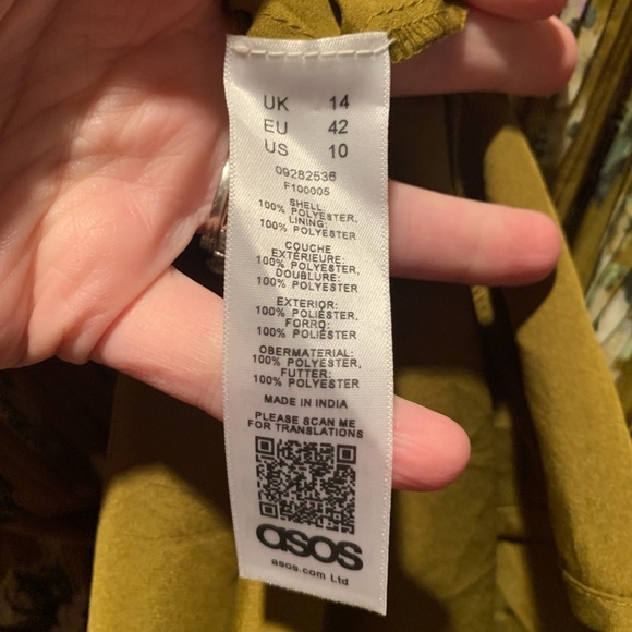 ASOS Mustard Floral Maxi Dress - Picture 5 of 6